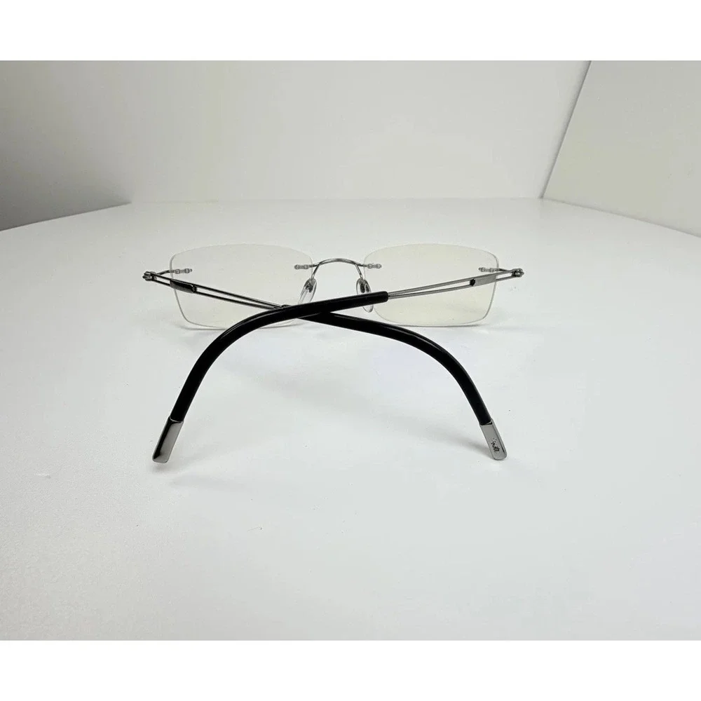 Silhouette 5521 70 7010 Titanium Silver Rimless Eyeglasses Frames 19 140 Austria